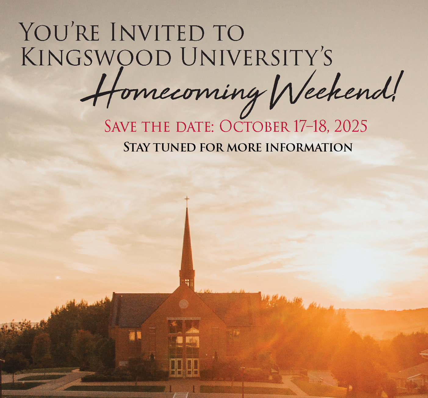 Homecoming weekend - Save the Date