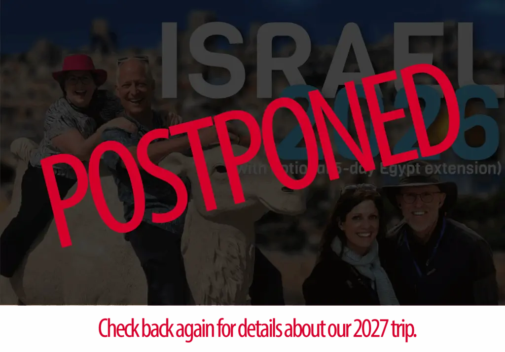 Israel 2026 - Postponed