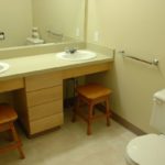 Tom Philippe washroom with dual sinks