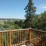 Townhouse Apartment deck overlooking the Kennebecasis River